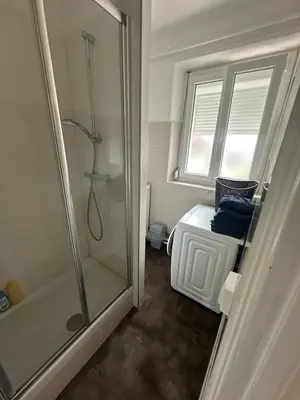 Salle de bains dans l'établissement Appartement place Nevers