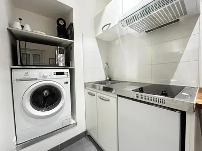 Cuisine ou kitchenette dans l'établissement Duruy G studio proche piscine et patinoire