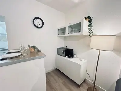 Cuisine ou kitchenette dans l'établissement Duruy D studio confort proche piscine et patinoire