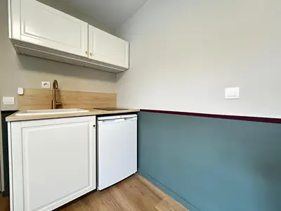 Cuisine ou kitchenette dans l'établissement E4 Reton Suite avec Balnéo T2 au couur d Épernay