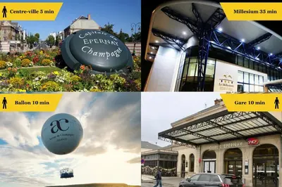 Plan de l'établissement E4 Reton Suite avec Balnéo T2 au couur d Épernay