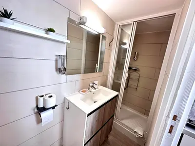 Salle de bains dans l'établissement Le pilier un cocon en duplex proche centre ville