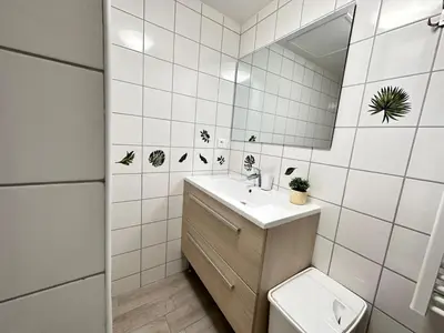 Salle de bains dans l'établissement Les 3 Piliers grand T2 confortable avec parking