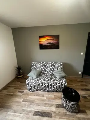 Coin salon dans l'établissement Appartement avec terrasse