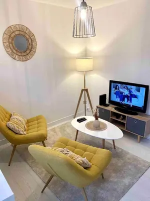 Télévision ou salle de divertissement dans l'établissement Studio Cosy Centre de Reims