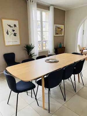 Coin salon dans l'établissement Appartement de la Diane