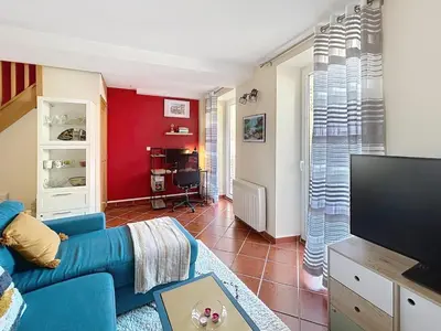 Télévision ou salle de divertissement dans l'établissement La Maison des Hirondelles