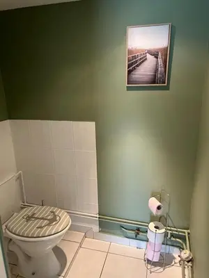 Salle de bains dans l'établissement Appartement 29D à Mailly-le-Camp