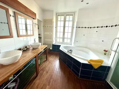 Salle de bains dans l'établissement Champagne Therapy Demeure de charme avec piscine et SPA - 7 chambres
