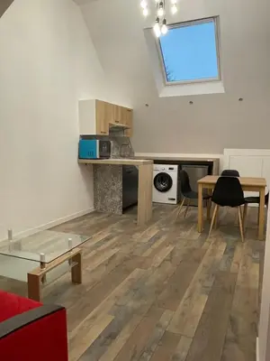 Cuisine ou kitchenette dans l'établissement APPARTEMENT MODERNE DANS FERME DU 13éme SIECLE