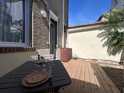 Balcon ou terrasse dans l'établissement Chamonix magnifique duplex avec terrasse au centre