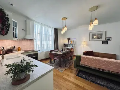 Cuisine ou kitchenette dans l'établissement E Gambetta T3 au pied de l avenue de champagne