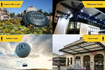 Plan de l'établissement E Gambetta T3 au pied de l avenue de champagne