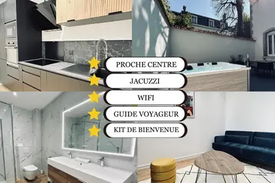 Plan de l'établissement 2 Lenoir T2 spacieux avec jacuzzi au centre-ville
