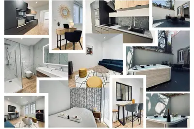 Plan de l'établissement 2 Lenoir T2 spacieux avec jacuzzi au centre-ville