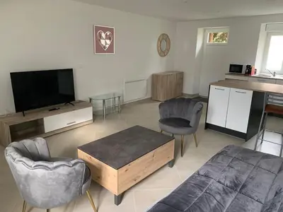 Cuisine ou kitchenette dans l'établissement Appartement bien placé