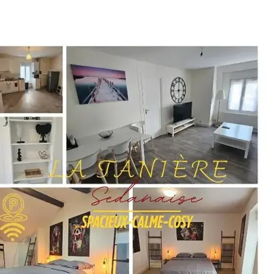 La Tanière Sedanaise 2 bedrooms parking wifi