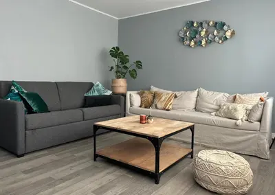 Coin salon dans l'établissement Cocon lumineux, tout confort