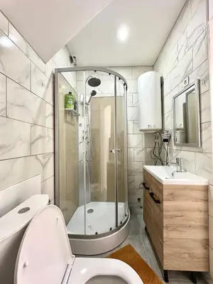 Salle de bains dans l'établissement La maison du 4