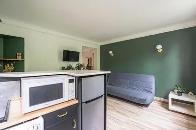 Cuisine ou kitchenette dans l'établissement Le 1er Général - Center - Free Park