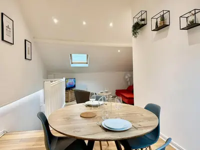 Cuisine ou kitchenette dans l'établissement Les Arches de Vesle à Reims