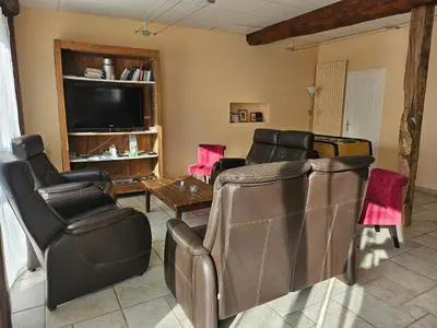 Télévision ou salle de divertissement dans l'établissement Gîte de l'écurie
