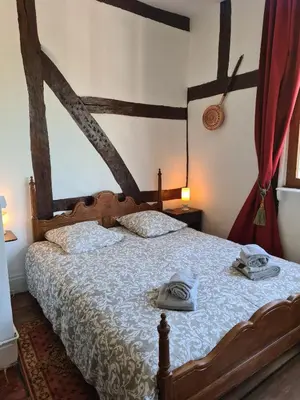 Un ou plusieurs lits dans un hébergement de l'établissement Maison espagnole du XVIème siècle