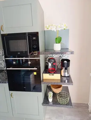 Cuisine ou kitchenette dans l'établissement Appartement 3 chambres à Sedan