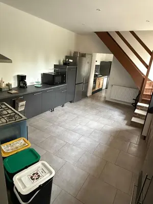 Cuisine ou kitchenette dans l'établissement La Laiterie