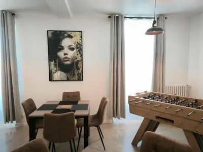 Coin salon dans l'établissement Gîte Champagne Philippe Moutardier - Chambre Raisin