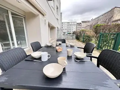 Vue générale sur la montagne ou vue sur la montagne depuis l'appartement