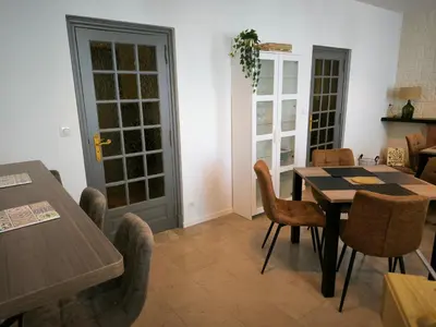 Coin salon dans l'établissement Gîte Champagne Philippe Moutardier - Chambre Cépage