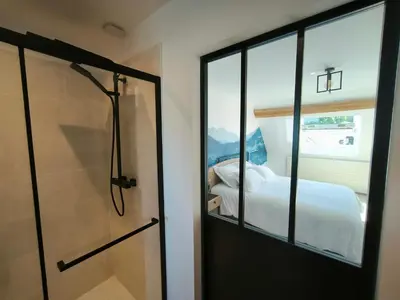 Un ou plusieurs lits dans un hébergement de l'établissement Gîte Champagne Philippe Moutardier - Chambre Réserve
