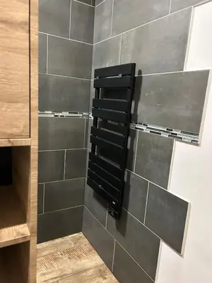 Salle de bains dans l'établissement Maison calme à la campagne