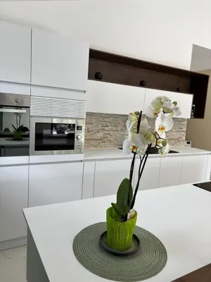 Cuisine ou kitchenette dans l'établissement La Champoternoise