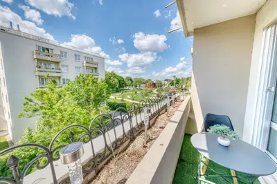 Balcon ou terrasse dans l'établissement Le petit nid Rémois
