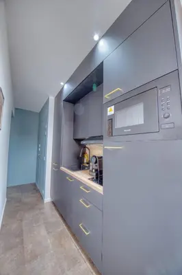 Cuisine ou kitchenette dans l'établissement Fleurs d'Azur