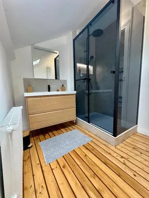 Salle de bains dans l'établissement Vesle