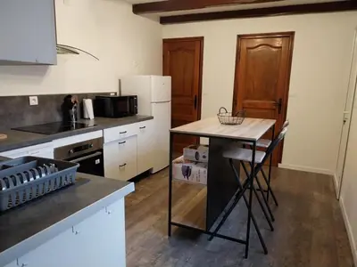 Cuisine ou kitchenette dans l'établissement l 'Escale