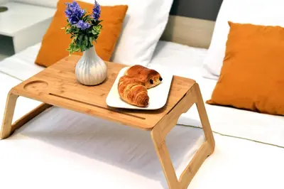 Coin salon dans l'établissement peaceful retreat & cozy apartment in reims , sleep4 ,near city center , free public parking