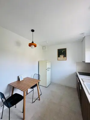 Cuisine ou kitchenette dans l'établissement La maison de Lili