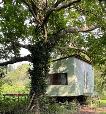 Jardin de l'établissement Le cottage du Manoir 1900