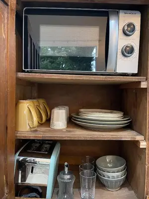 Cuisine ou kitchenette dans l'établissement Le cottage du Manoir 1900