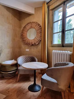 Coin salon dans l'établissement La Villa des Tendances