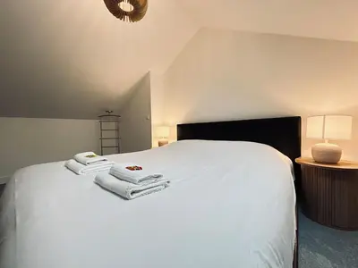 Un ou plusieurs lits dans un hébergement de l'établissement 2 Clairmarais T2 en duplex proche gare centre