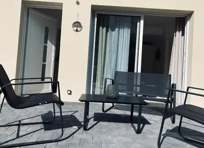 Balcon ou terrasse dans l'établissement Les Gites de Saint Thierry