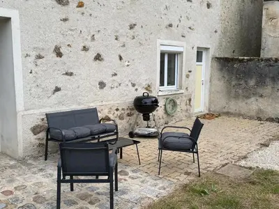 Coin salon dans l'établissement Maison campagne proche Disney au calme