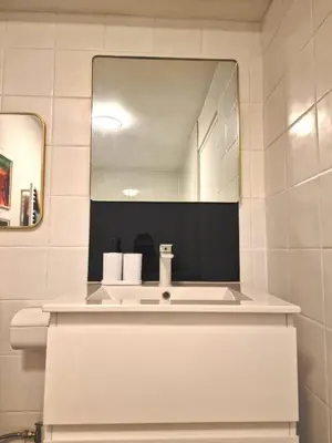 Salle de bains dans l'établissement Gite Urbain - Asclepios