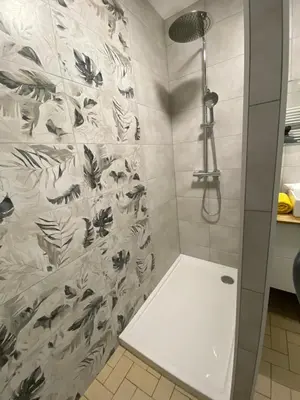 Salle de bains dans l'établissement Gîte du Saule du Magne 2 personnes