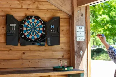 Plan de l'établissement La Porte d'Arcy - grand jardin et piscine partagée